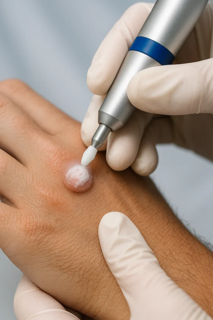 example of wart removal Handsworth using cryopen