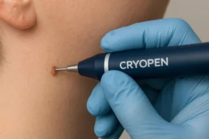 Person receiving skin tag removal Handsworth
